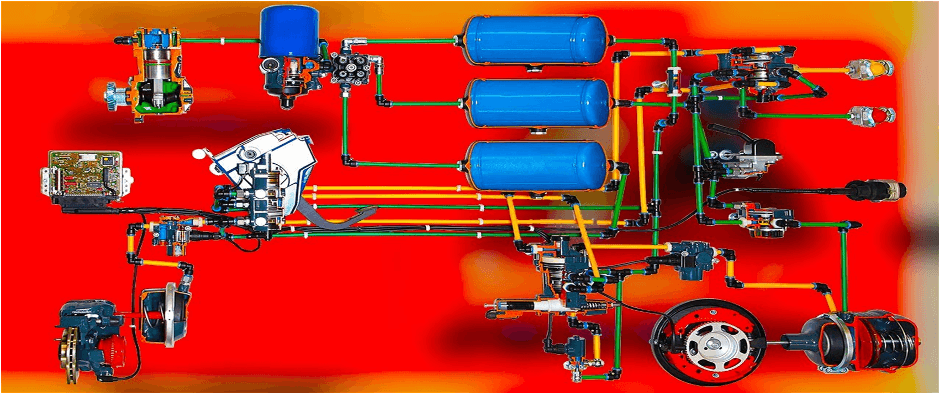 Пневматическая тормозная система грузовиков