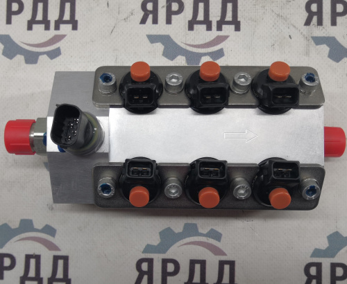 Блок газовых форсунок в сборе 6 шт Weichai WP5NG - Артикул 612600191588